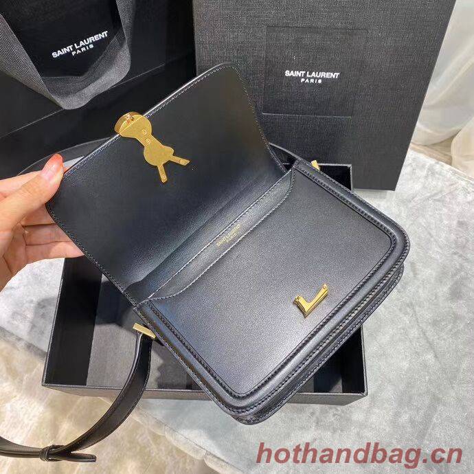 SOLFERINO SMALL SATCHEL IN BOX SAINT LAURENT LEATHER 63430 black SOLFERINO SMALL SATCHEL IN BOX SAINT LAURENT LEATHER 63430 black