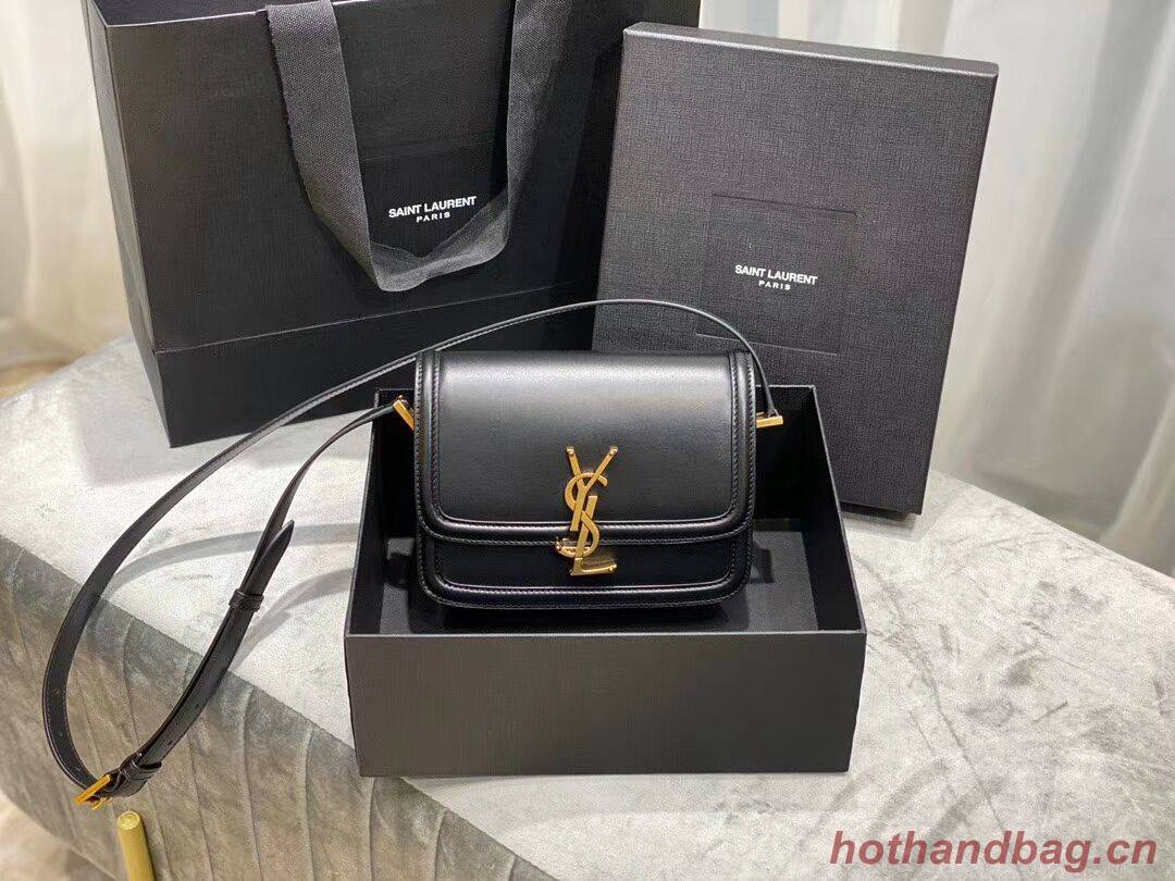 SOLFERINO SMALL SATCHEL IN BOX SAINT LAURENT LEATHER 63430 black SOLFERINO SMALL SATCHEL IN BOX SAINT LAURENT LEATHER 63430 black