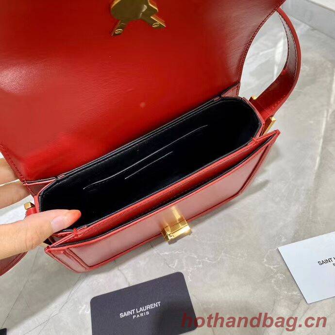SOLFERINO SMALL SATCHEL IN BOX SAINT LAURENT LEATHER 63430 red SOLFERINO SMALL SATCHEL IN BOX SAINT LAURENT LEATHER 63430 red