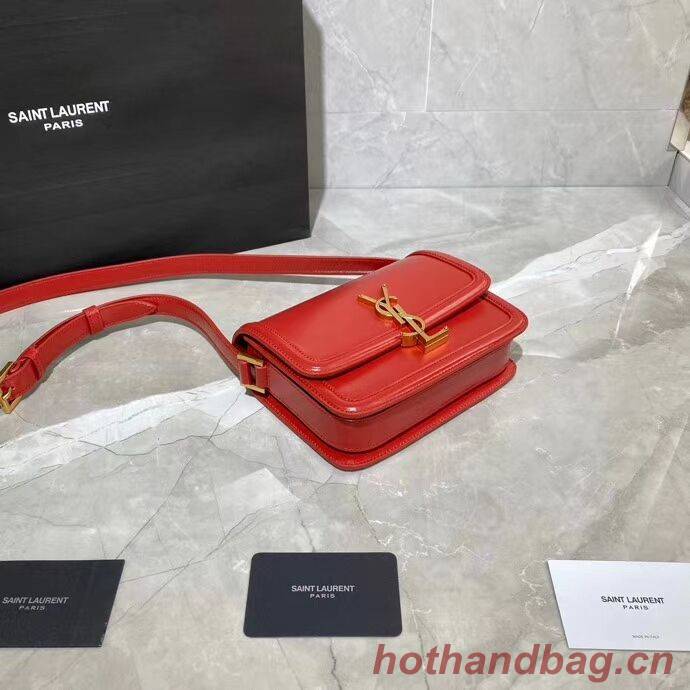 SOLFERINO SMALL SATCHEL IN BOX SAINT LAURENT LEATHER 63430 red SOLFERINO SMALL SATCHEL IN BOX SAINT LAURENT LEATHER 63430 red