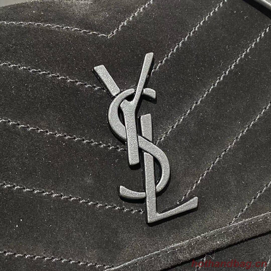 SAINT LAURENTNIKI MEDIUM IN SUEDE AND SMOOTH LEATHER 498894 black SAINT LAURENTNIKI MEDIUM IN SUEDE AND SMOOTH LEATHER 498894 black