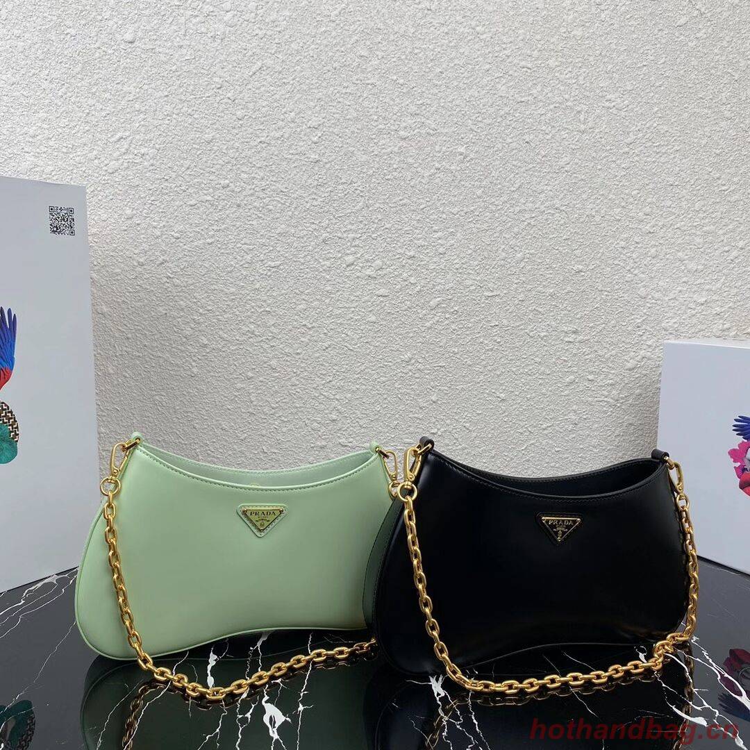 Prada Saffiano leather shoulder bag 2BC148 black Prada Saffiano leather shoulder bag 2BC148 black