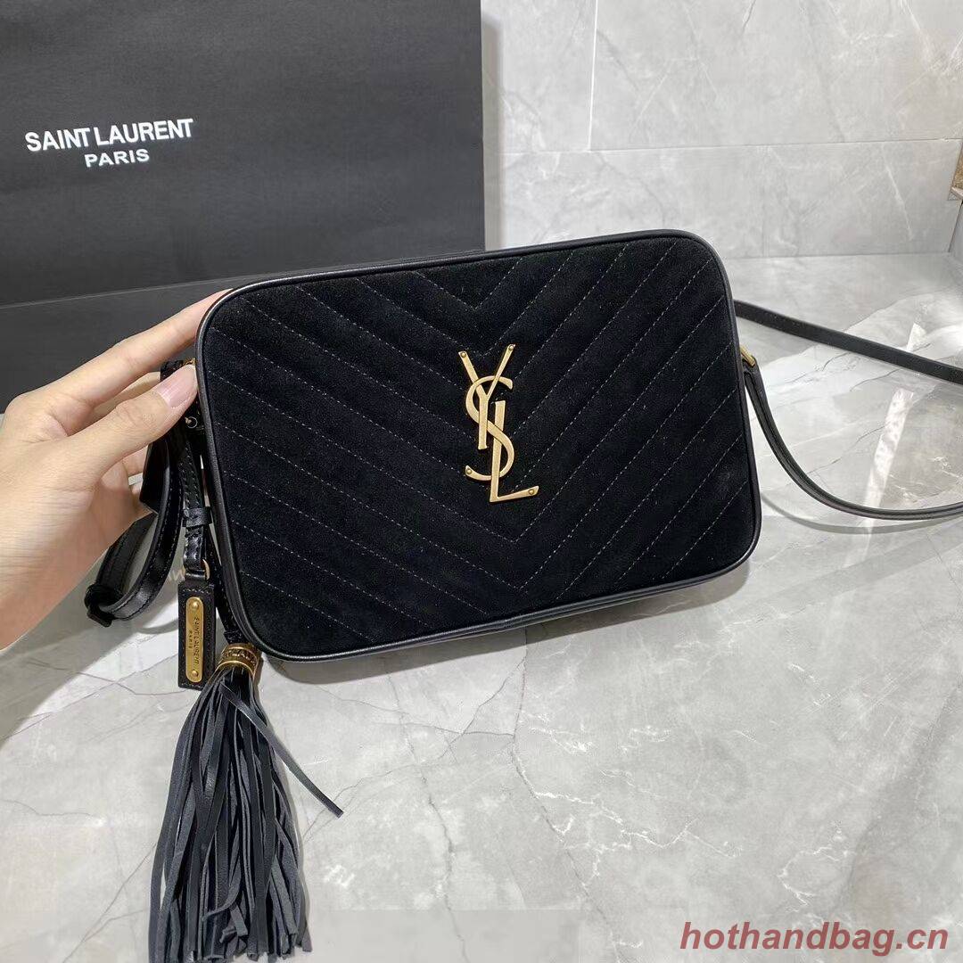 Yves Saint Laurent IN SUEDE AND SMOOTH LEATHER Y520534E black Yves Saint Laurent IN SUEDE AND SMOOTH LEATHER Y520534E black