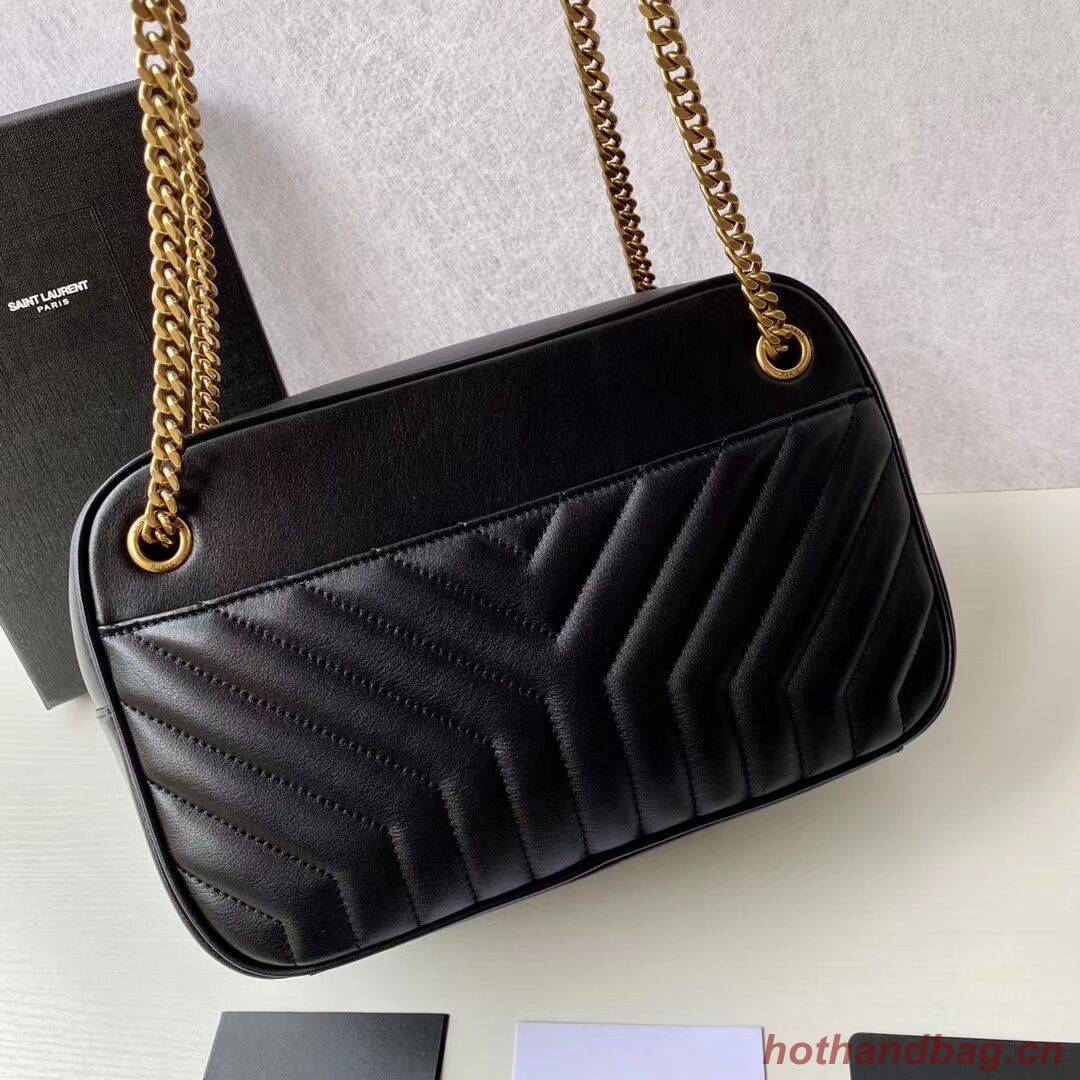 Yves Saint Laurent Calfskin Leather Shoulder Bag Y625386 black Yves Saint Laurent Calfskin Leather Shoulder Bag Y625386 black