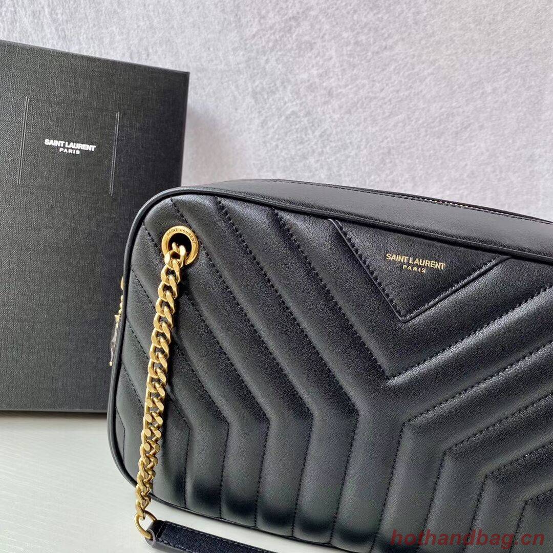 Yves Saint Laurent Calfskin Leather Shoulder Bag Y625386 black Yves Saint Laurent Calfskin Leather Shoulder Bag Y625386 black