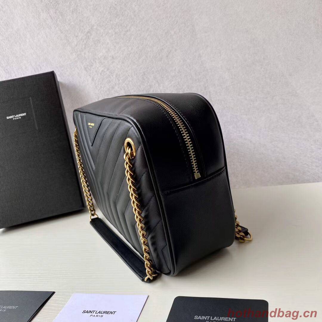 Yves Saint Laurent Calfskin Leather Shoulder Bag Y625386 black Yves Saint Laurent Calfskin Leather Shoulder Bag Y625386 black