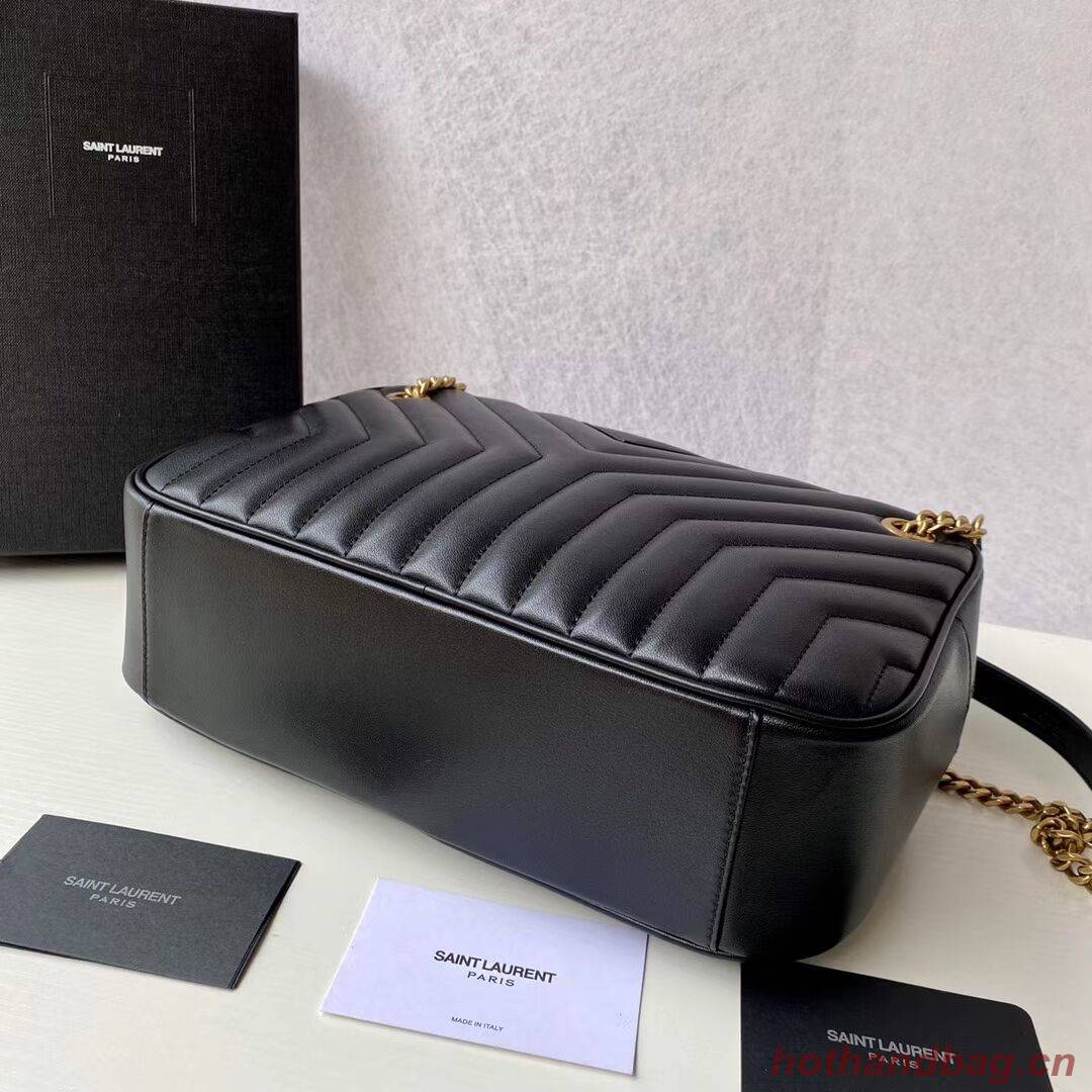 Yves Saint Laurent Calfskin Leather Shoulder Bag Y625386 black Yves Saint Laurent Calfskin Leather Shoulder Bag Y625386 black