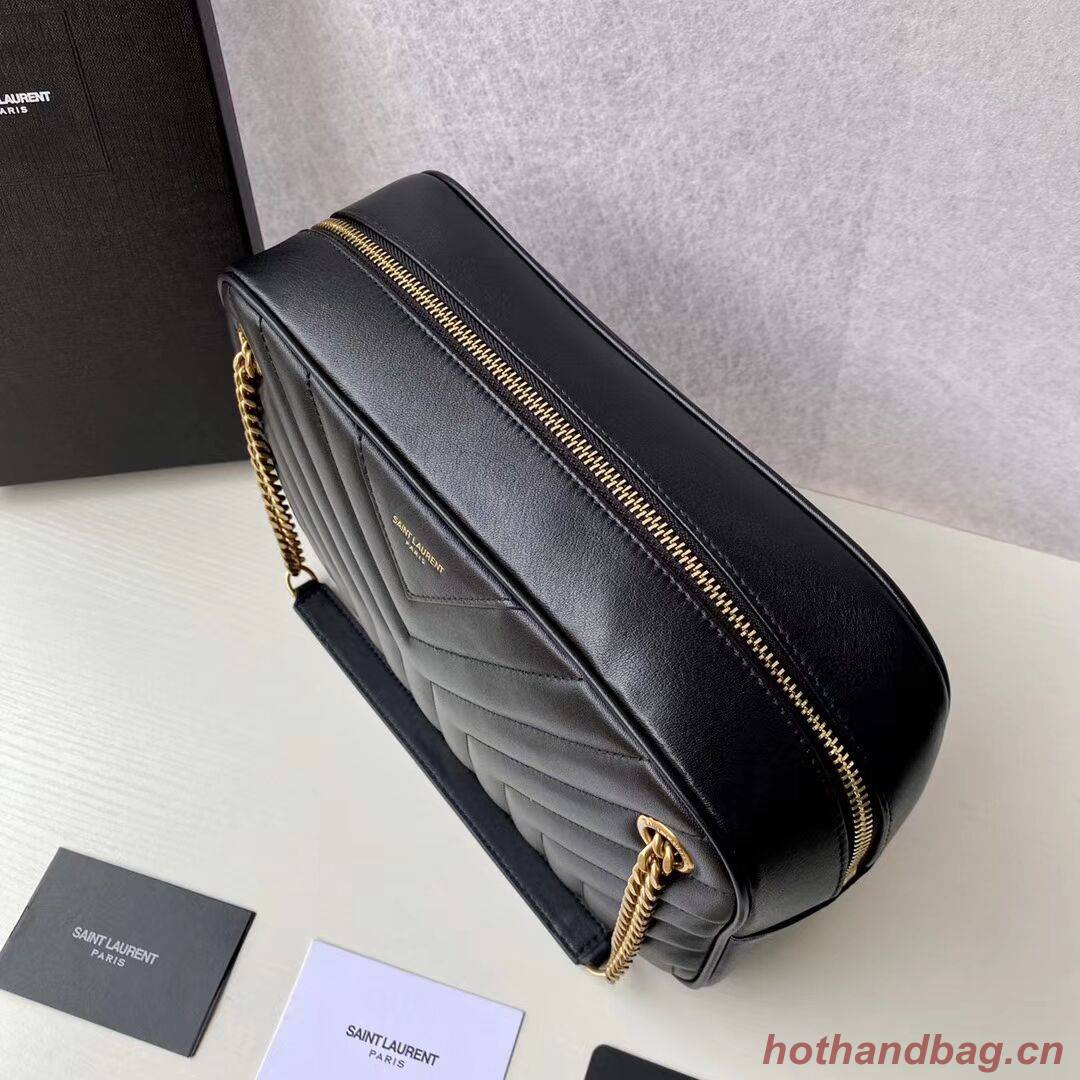 Yves Saint Laurent Calfskin Leather Shoulder Bag Y625386 black Yves Saint Laurent Calfskin Leather Shoulder Bag Y625386 black