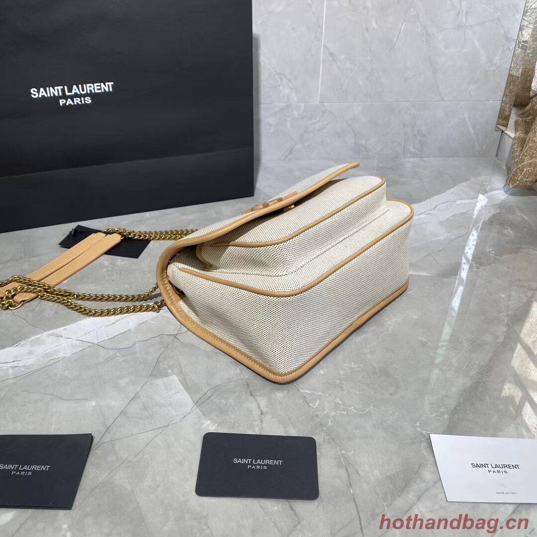 Yves Saint Laurent IN CANVAS AND LEATHER Y633037H Apricot Yves Saint Laurent IN CANVAS AND LEATHER Y633037H Apricot