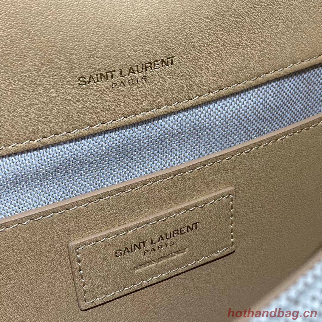 Yves Saint Laurent IN CANVAS AND LEATHER Y633037H Apricot Yves Saint Laurent IN CANVAS AND LEATHER Y633037H Apricot