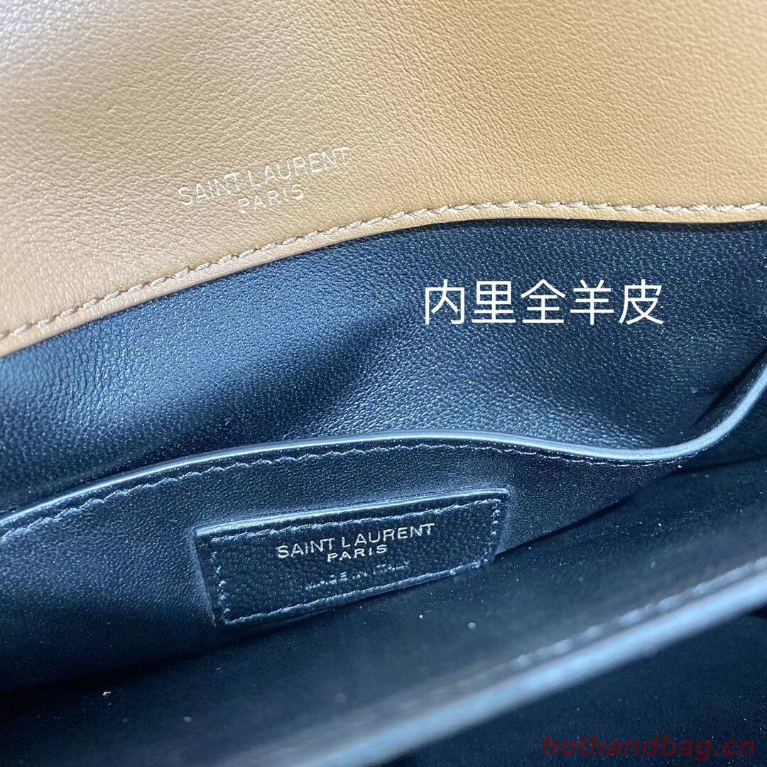 Yves Saint Laurent IN SUEDE AND SMOOTH LEATHER Y535025E brown Yves Saint Laurent IN SUEDE AND SMOOTH LEATHER Y535025E brown