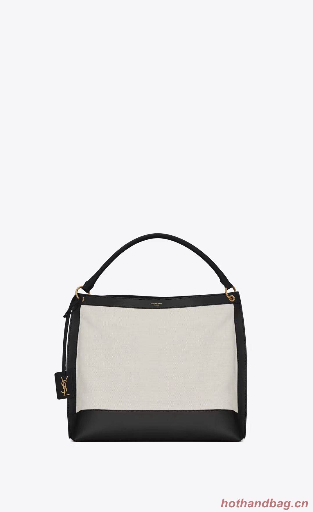 Yves Saint Laurent IN CANVAS AND LEATHER Y635266 black Yves Saint Laurent IN CANVAS AND LEATHER Y635266 black