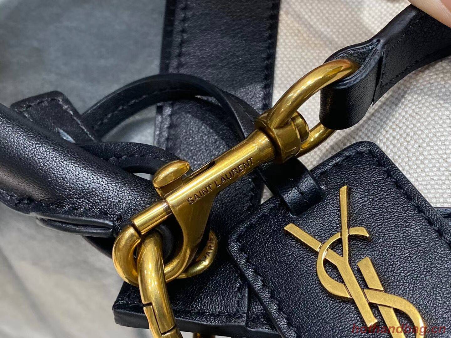 Yves Saint Laurent IN CANVAS AND LEATHER Y635266 black Yves Saint Laurent IN CANVAS AND LEATHER Y635266 black