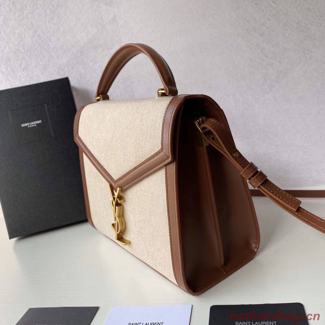 Yves Saint Laurent IN CANVAS AND LEATHER Y650119H Apricot Yves Saint Laurent IN CANVAS AND LEATHER Y650119H Apricot