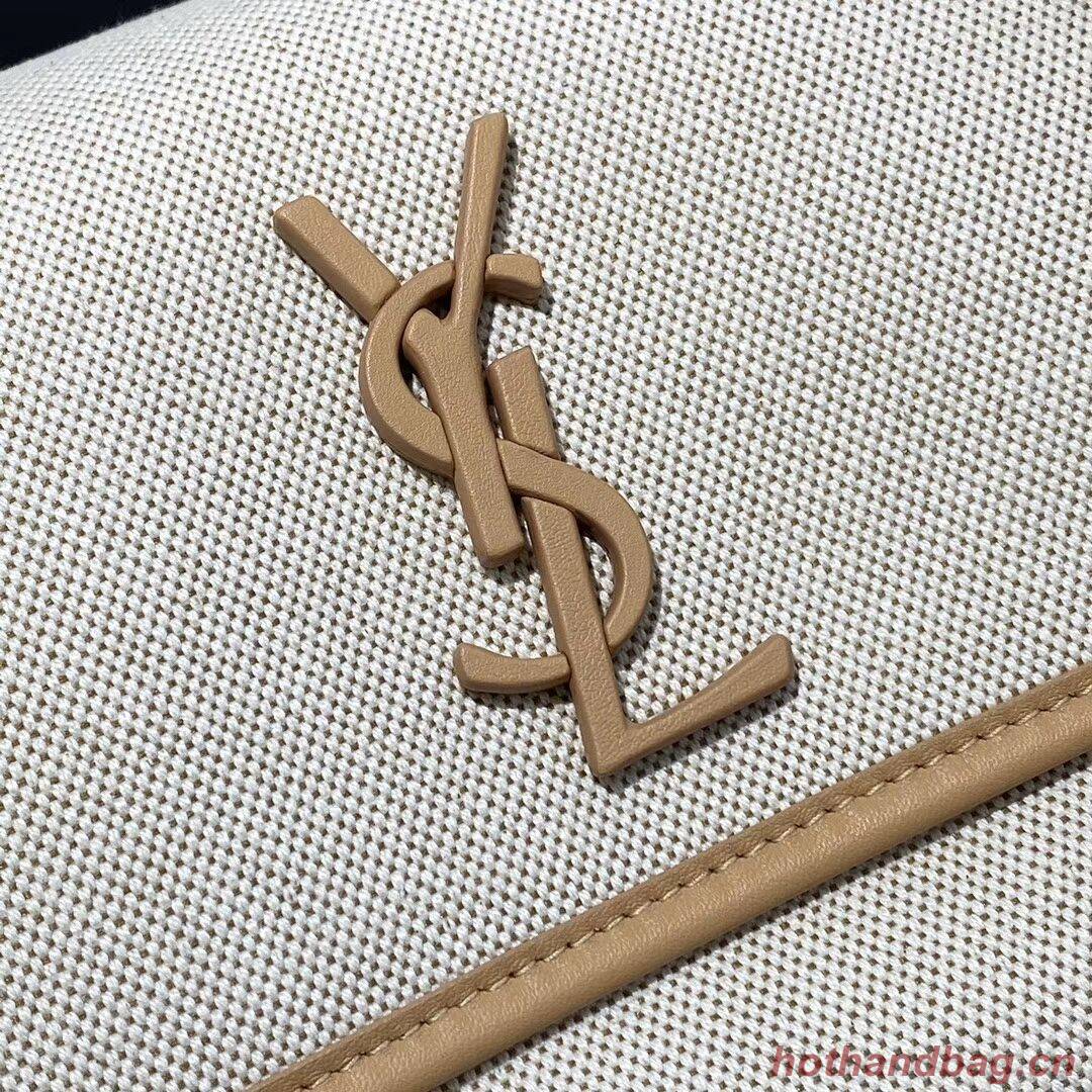 Yves Saint Laurent IN CANVAS AND LEATHER Y698894H Apricot Yves Saint Laurent IN CANVAS AND LEATHER Y698894H Apricot