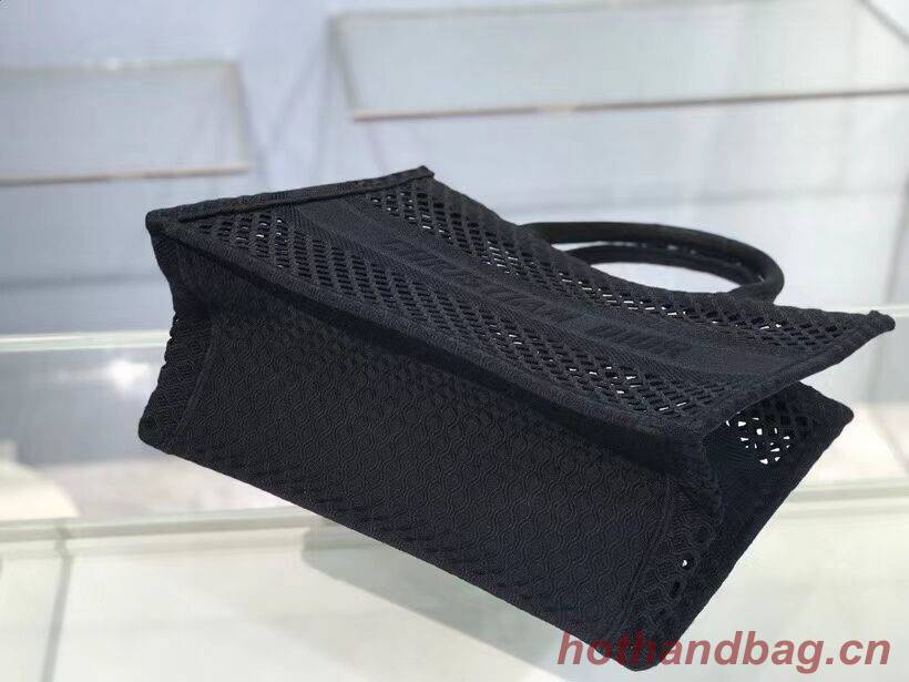 DIOR BOOK TOTE Black Mesh Embroidery M1286ZW DIOR BOOK TOTE Black Mesh Embroidery M1286ZW