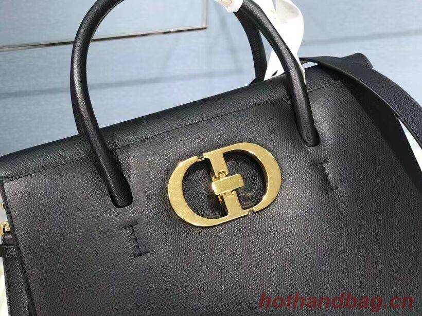 DIOR LARGE ST HONORE TOTE Grained Calfskin M9306UBAE black DIOR LARGE ST HONORE TOTE Grained Calfskin M9306UBAE black