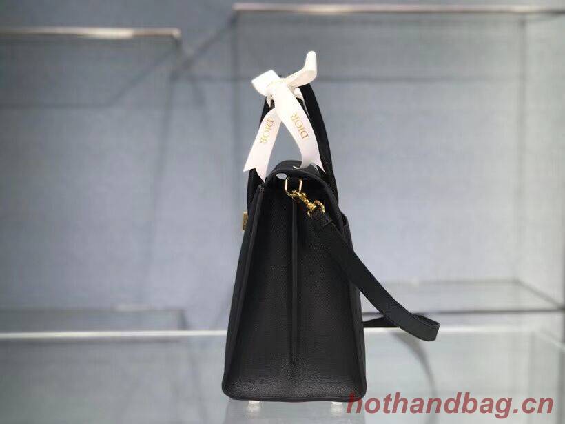 DIOR LARGE ST HONORE TOTE Grained Calfskin M9306UBAE black DIOR LARGE ST HONORE TOTE Grained Calfskin M9306UBAE black