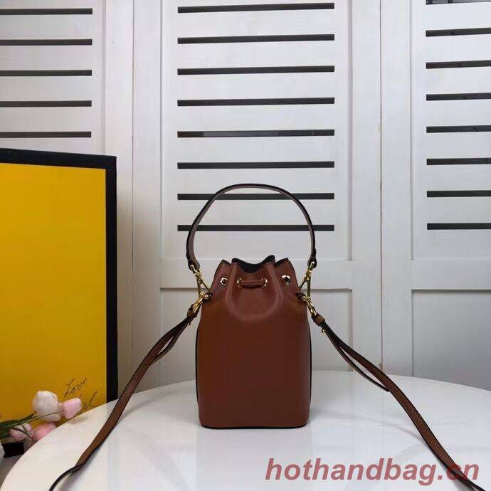 FENDI MON TRESOR Brown leather mini-bag 8BS010 FENDI MON TRESOR Brown leather mini-bag 8BS010