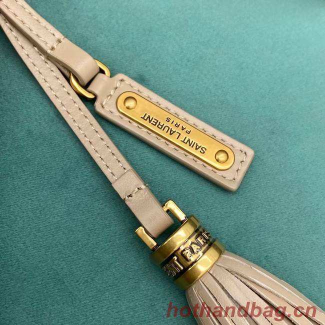 Yves Saint Laurent LOU CAMERA BAG IN QUILTED LEATHER 612544 IVORY NATURAL