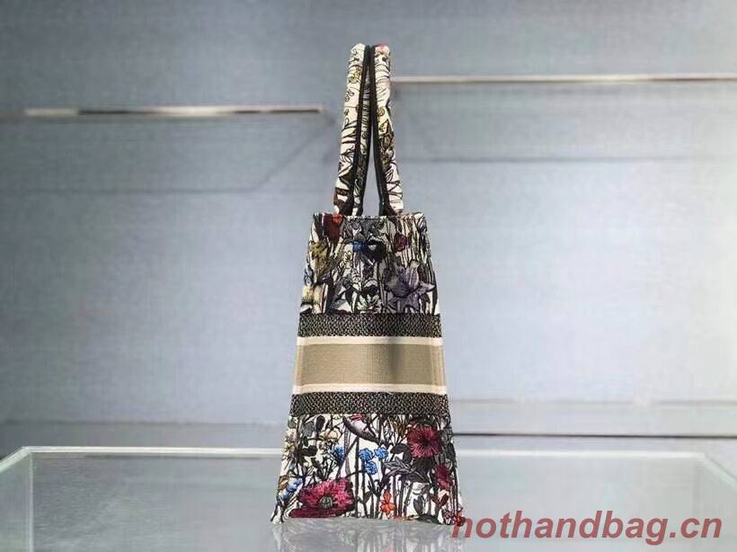 Medium DIOR BOOK TOTE Multicolor Mille Fleurs Embroidery M1296Z Medium DIOR BOOK TOTE Multicolor Mille Fleurs Embroidery M1296Z