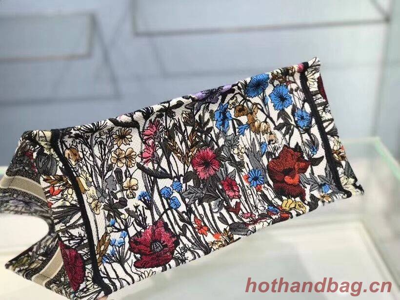 Medium DIOR BOOK TOTE Multicolor Mille Fleurs Embroidery M1296Z Medium DIOR BOOK TOTE Multicolor Mille Fleurs Embroidery M1296Z