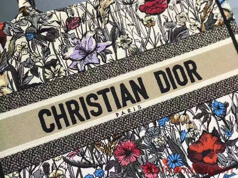 Medium DIOR BOOK TOTE Multicolor Mille Fleurs Embroidery M1296Z Medium DIOR BOOK TOTE Multicolor Mille Fleurs Embroidery M1296Z