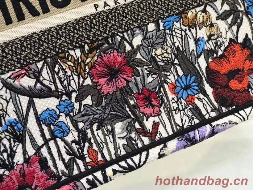 Medium DIOR BOOK TOTE Multicolor Mille Fleurs Embroidery M1296Z Medium DIOR BOOK TOTE Multicolor Mille Fleurs Embroidery M1296Z