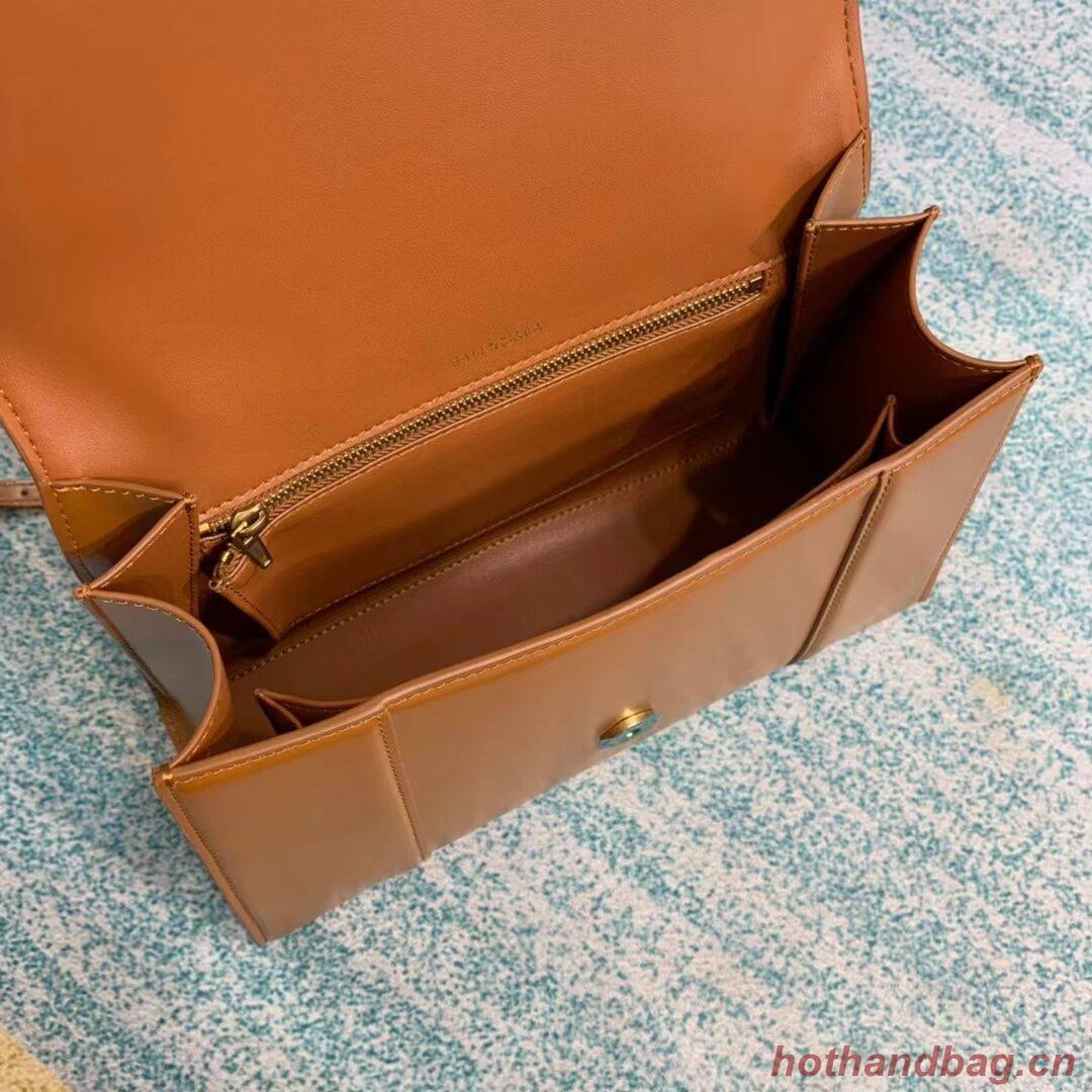 Balenciaga HOURGLASS MEDIUM TOP HANDLE BAG B108892 brown Balenciaga HOURGLASS MEDIUM TOP HANDLE BAG B108892 brown