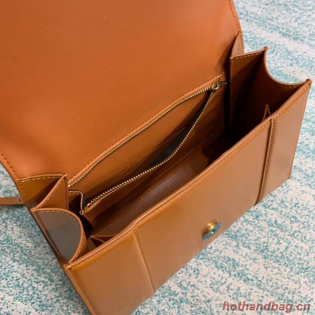 Balenciaga HOURGLASS MEDIUM TOP HANDLE BAG B108892 brown Balenciaga HOURGLASS MEDIUM TOP HANDLE BAG B108892 brown