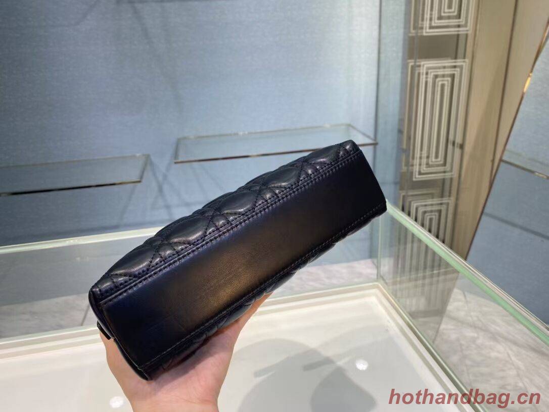 DIOR CARO BEAUTY POUCH Cannage Lambskin S5047 black DIOR CARO BEAUTY POUCH Cannage Lambskin S5047 black