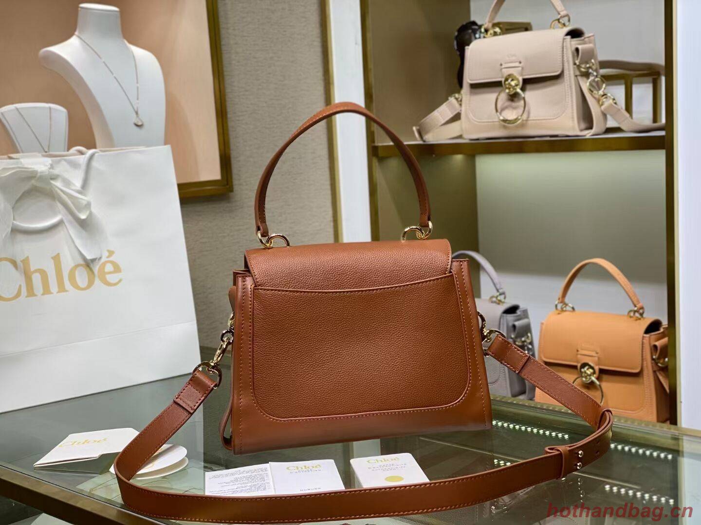 Chloe Original Calfskin Leather Bag C1142L brown Chloe Original Calfskin Leather Bag C1142L brown