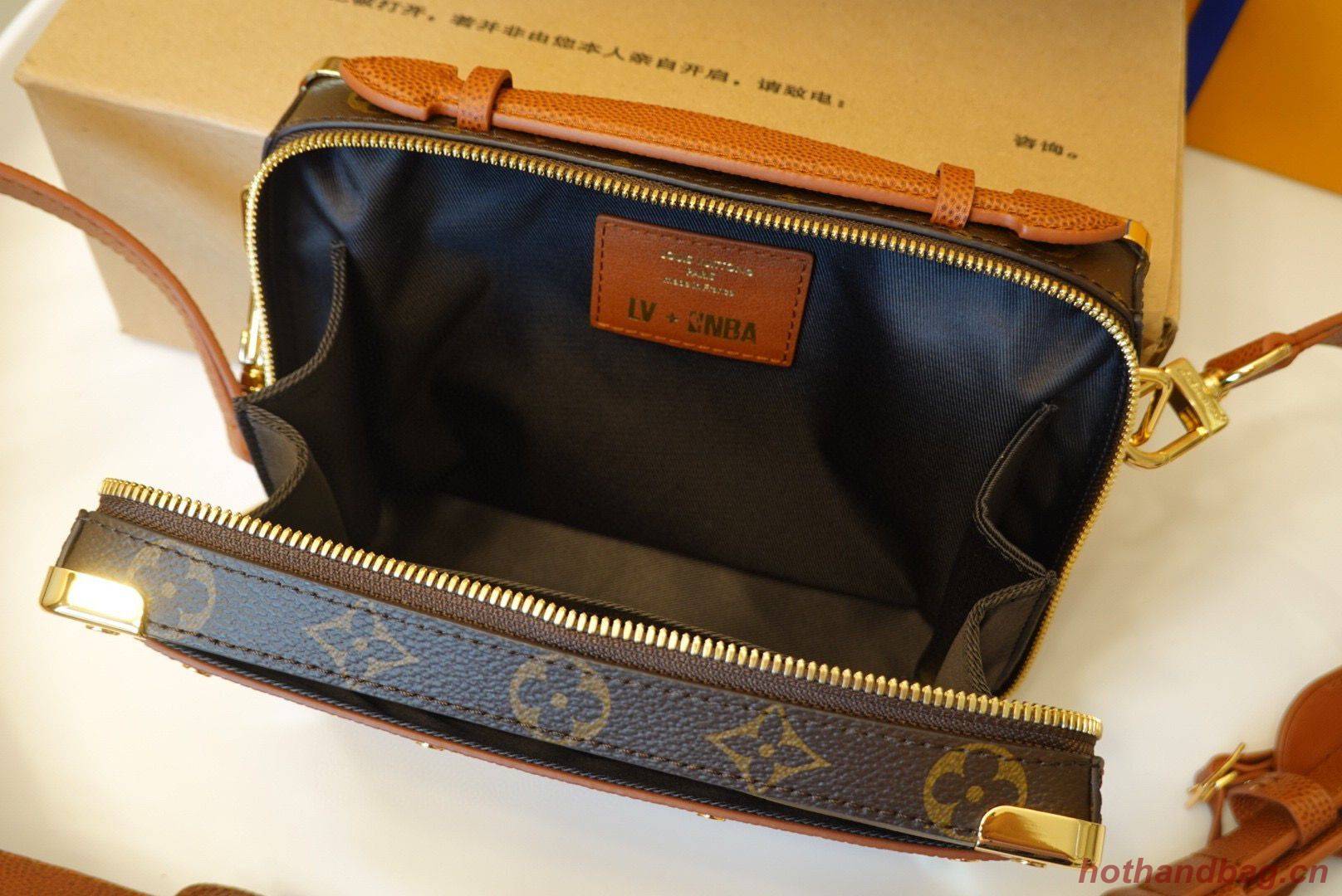 Louis Vuitton Monogram Canvas Handle Trunk Original Leather Bag M45785 Brown Louis Vuitton Monogram Canvas Handle Trunk Original Leather Bag M45785 Brown