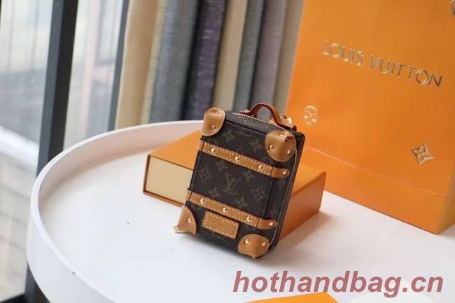 Louis Vuitton KIRIGAMI POUCH BAG CHARM AND KEY HOLDER M80221 brown