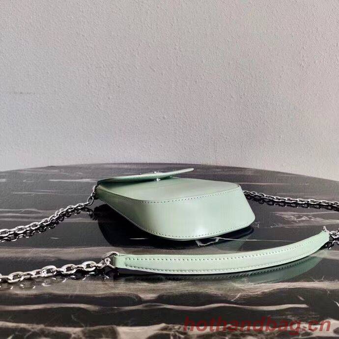 Prada Brushed leather mini-bag 1BH185 light green Prada Brushed leather mini-bag 1BH185 light green