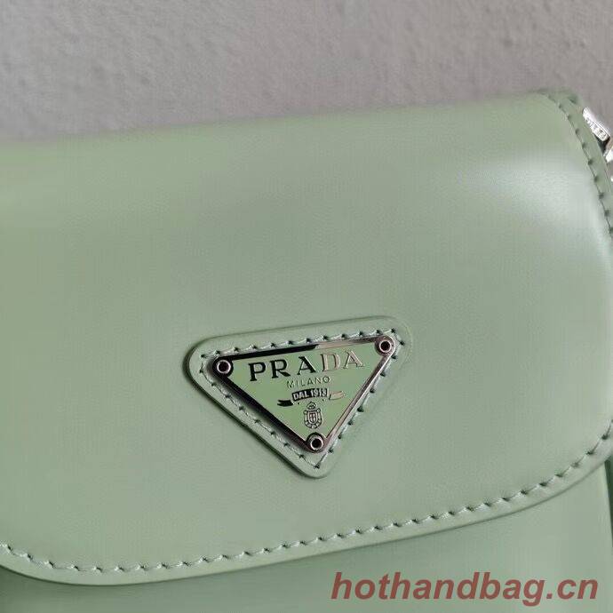 Prada Brushed leather mini-bag 1BH185 light green Prada Brushed leather mini-bag 1BH185 light green