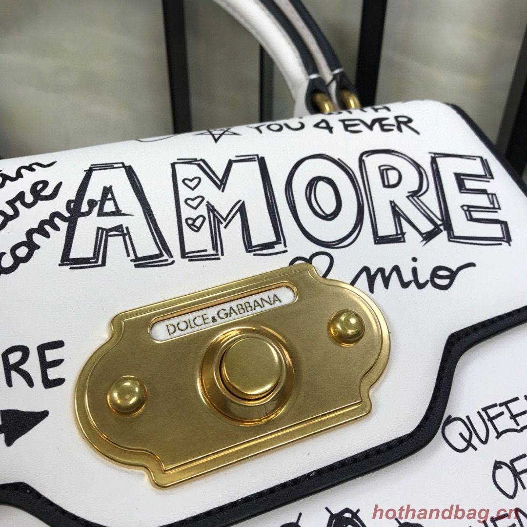 Dolce & Gabbana Origianl Leather 4137 White Graffiti Dolce & Gabbana Origianl Leather 4137 White Graffiti