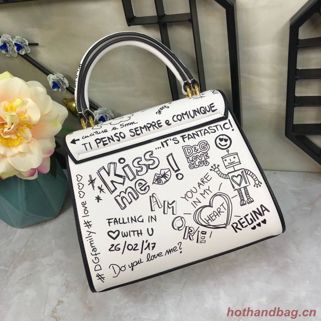 Dolce & Gabbana Origianl Leather 4137 White Graffiti Dolce & Gabbana Origianl Leather 4137 White Graffiti