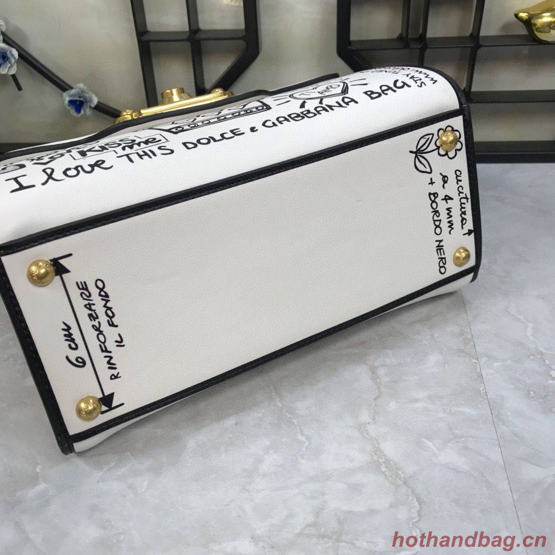 Dolce & Gabbana Origianl Leather 4137 White Graffiti Dolce & Gabbana Origianl Leather 4137 White Graffiti