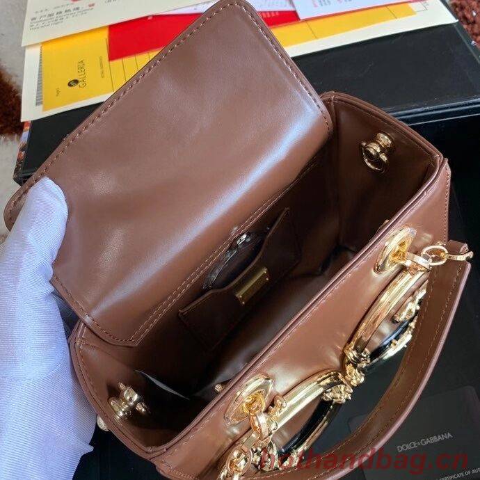 Dolce & Gabbana Origianl Leather Shoulder Bag 5158 brown Dolce & Gabbana Origianl Leather Shoulder Bag 5158 brown