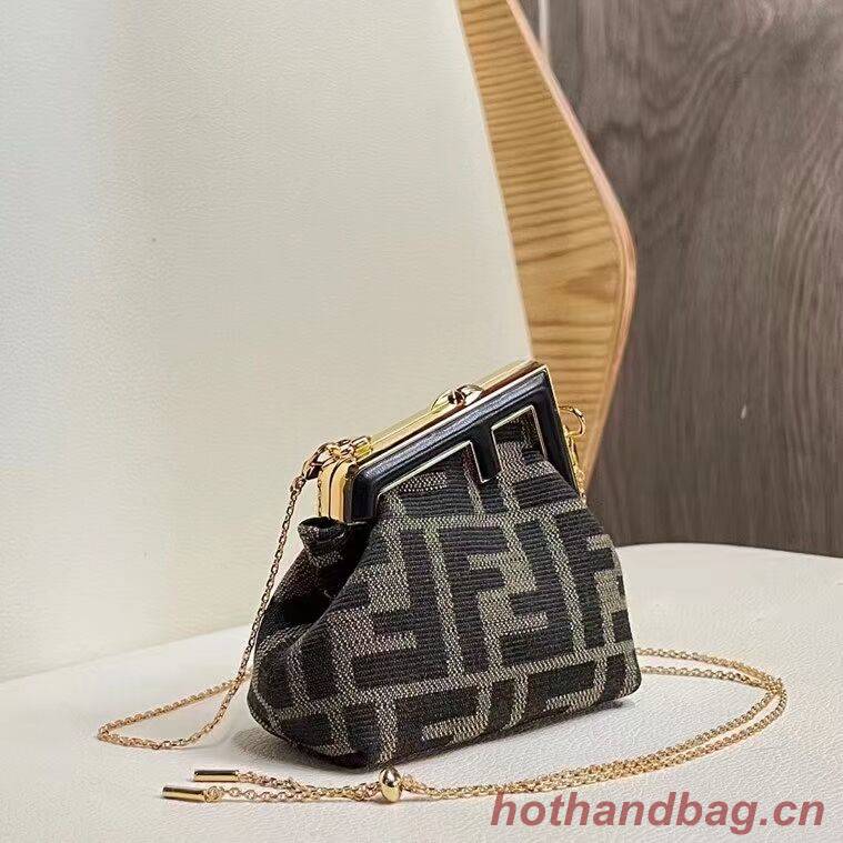 FENDI FIRST mini fabric bag 5FB2321 black FENDI FIRST mini fabric bag 5FB2321 black