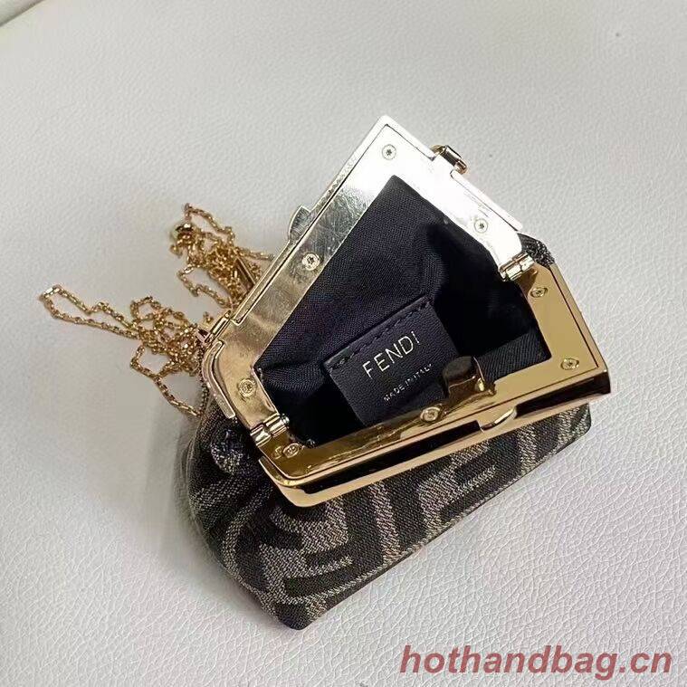 FENDI FIRST mini fabric bag 5FB2321 black FENDI FIRST mini fabric bag 5FB2321 black