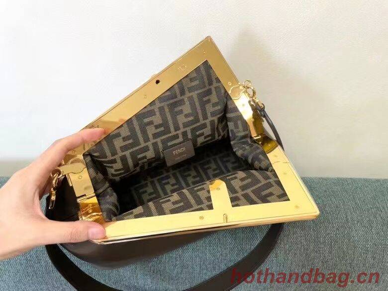 FENDI FIRST MEDIUM leather bag 8BP127AB Dark brown FENDI FIRST MEDIUM leather bag 8BP127AB Dark brown