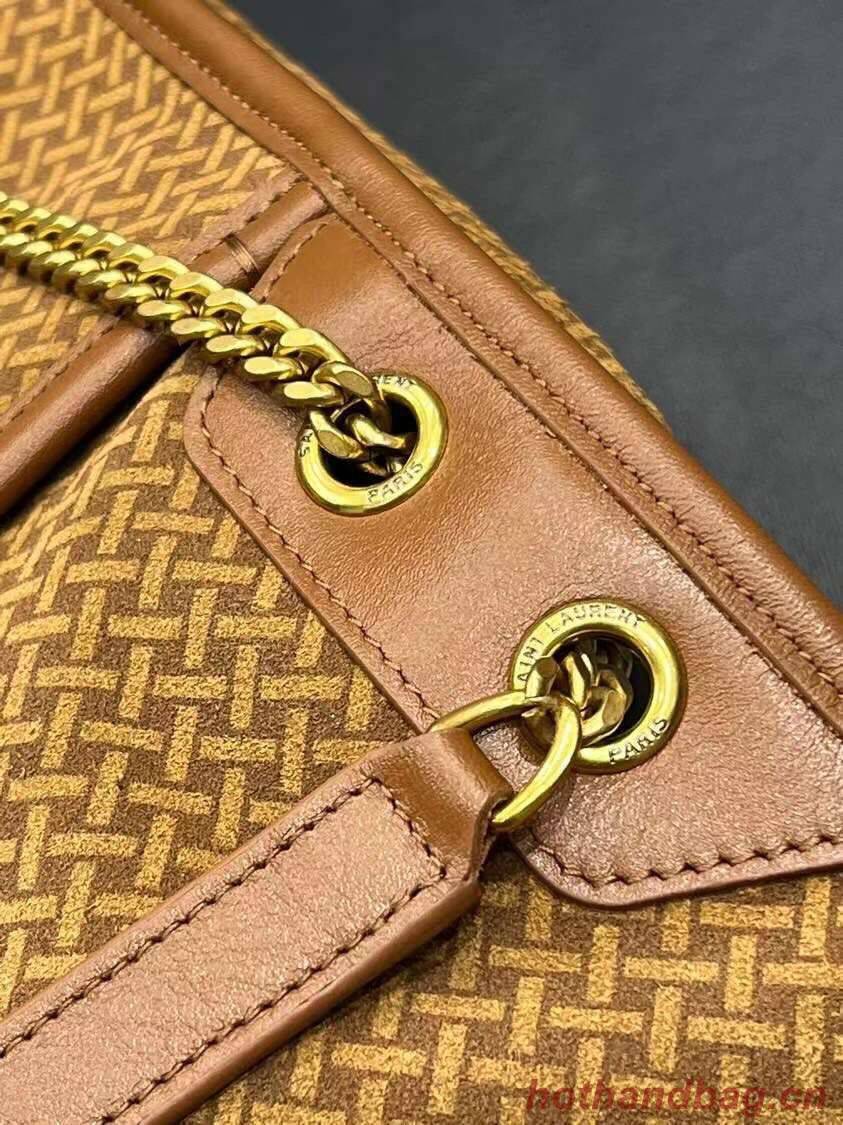 Yves Saint Laurent SMALL NIKI SMALL IN CRINKLED VINTAGE SUEDE Y653151 BROWN Yves Saint Laurent SMALL NIKI SMALL IN CRINKLED VINTAGE SUEDE Y653151 BROWN