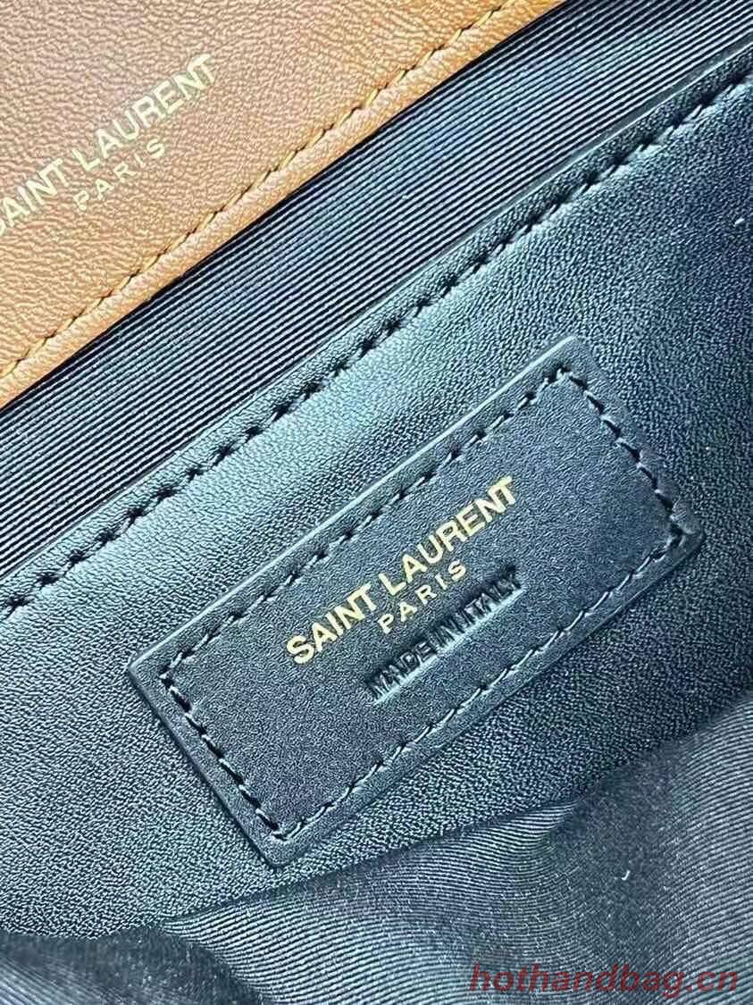 Yves Saint Laurent SMALL NIKI SMALL IN CRINKLED VINTAGE SUEDE Y653151 BROWN Yves Saint Laurent SMALL NIKI SMALL IN CRINKLED VINTAGE SUEDE Y653151 BROWN