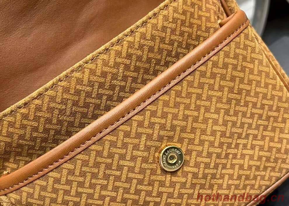 Yves Saint Laurent SMALL NIKI SMALL IN CRINKLED VINTAGE SUEDE Y653151 BROWN Yves Saint Laurent SMALL NIKI SMALL IN CRINKLED VINTAGE SUEDE Y653151 BROWN