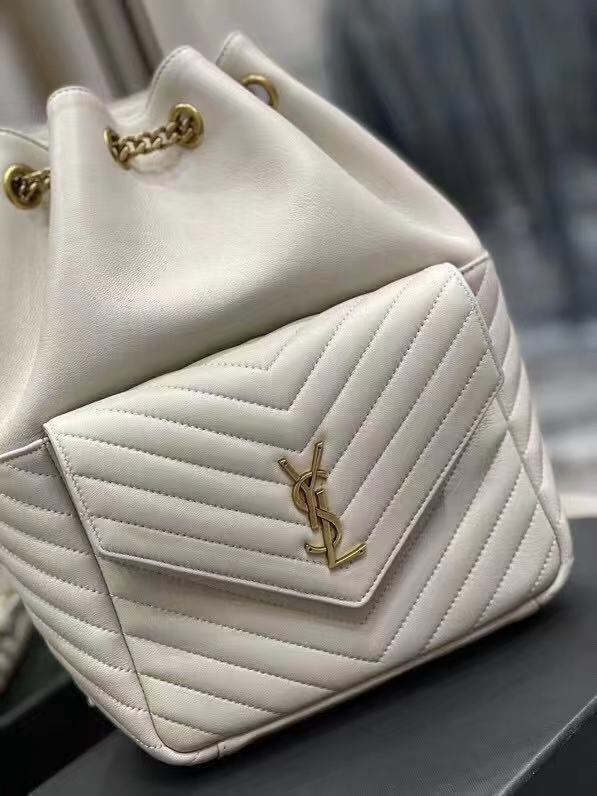 Yves Saint Laurent JOE BACKPACK IN LAMBSKIN 772609 BLANC VINTAGE Yves Saint Laurent JOE BACKPACK IN LAMBSKIN 772609 BLANC VINTAGE