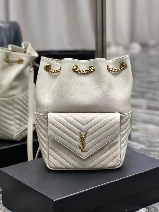 Yves Saint Laurent JOE BACKPACK IN LAMBSKIN 772609 BLANC VINTAGE Yves Saint Laurent JOE BACKPACK IN LAMBSKIN 772609 BLANC VINTAGE