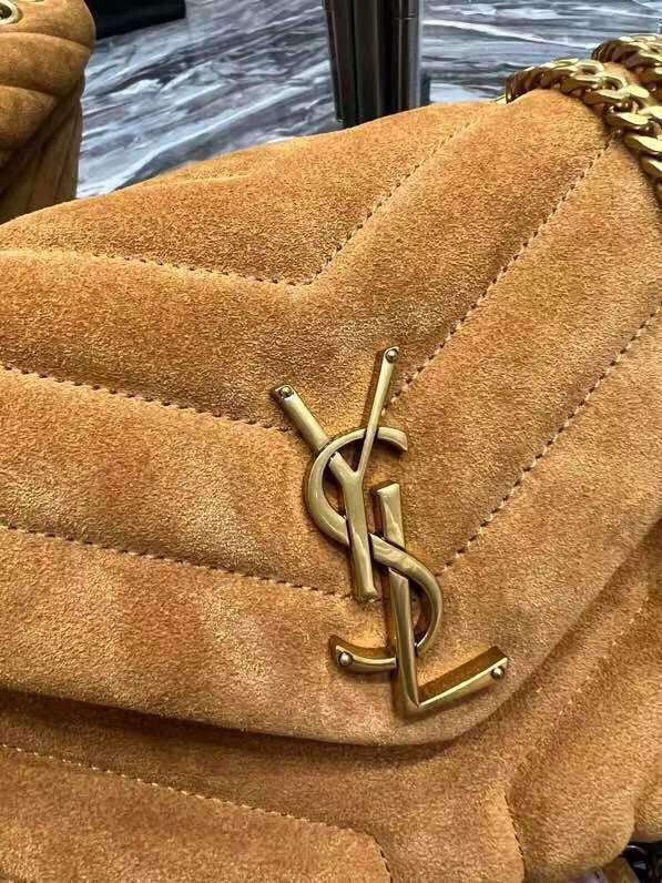 Yves Saint Laurent LOULOU MEDIUM BAG IN Y-QUILTED SUEDE Y94699 CINNAMON Yves Saint Laurent LOULOU MEDIUM BAG IN Y-QUILTED SUEDE Y94699 CINNAMON