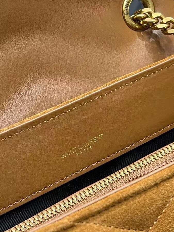 Yves Saint Laurent LOULOU large BAG IN Y-QUILTED SUEDE Y787216 CINNAMON Yves Saint Laurent LOULOU large BAG IN Y-QUILTED SUEDE Y787216 CINNAMON